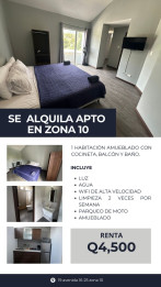 Apartamento en Alquiler en zona 10