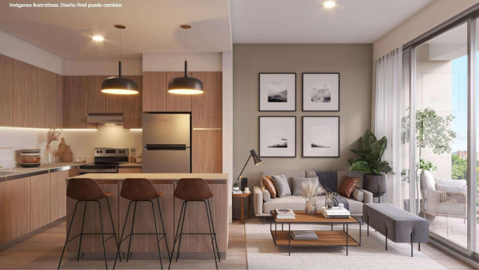Apartamento en planos en moderno edificio de zona 10