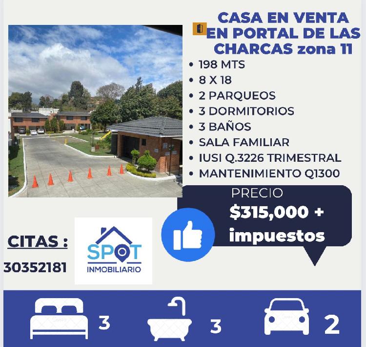 CASA EN VENTA PORTAL DE LAS CHARCAS