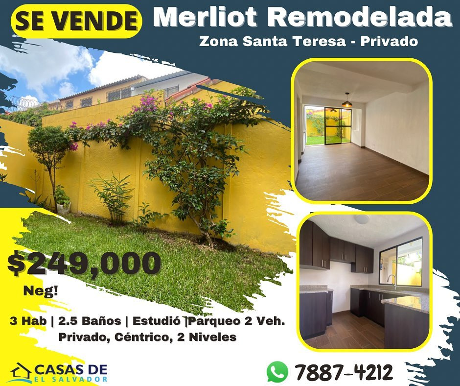 MERLIOT, SANTA TERESA, REMODELADA - 1