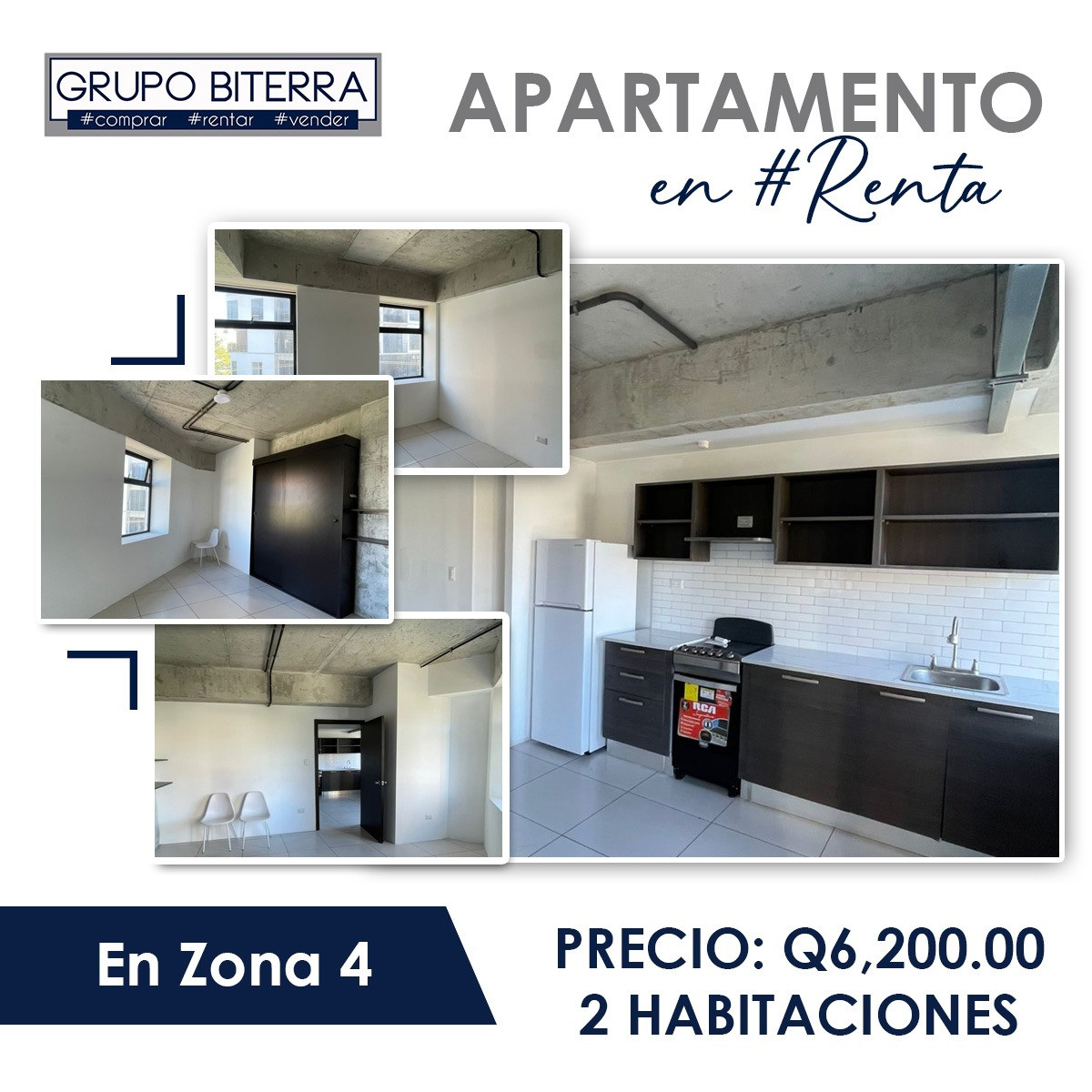 Apartamento en Renta en Zona 4 Ciudad de Guatemala