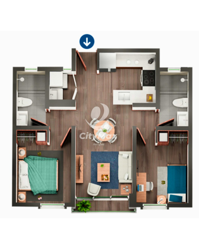 Apartamento en Venta Parque Mateo Zona 7 Guatemala Cdad - Miniatura 8