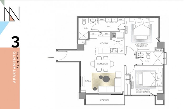 Alquiler/Renta Apartamento zona 14 NOVUS - Image 2