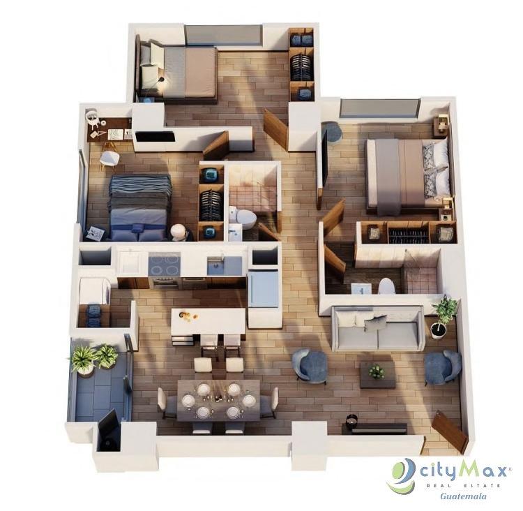 Apartamento en Venta Zona 14 Sector La Villa - Miniatura 7