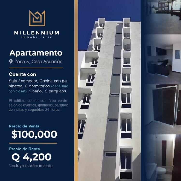 Vendo o rento apartamento en Casa Asunción Z5