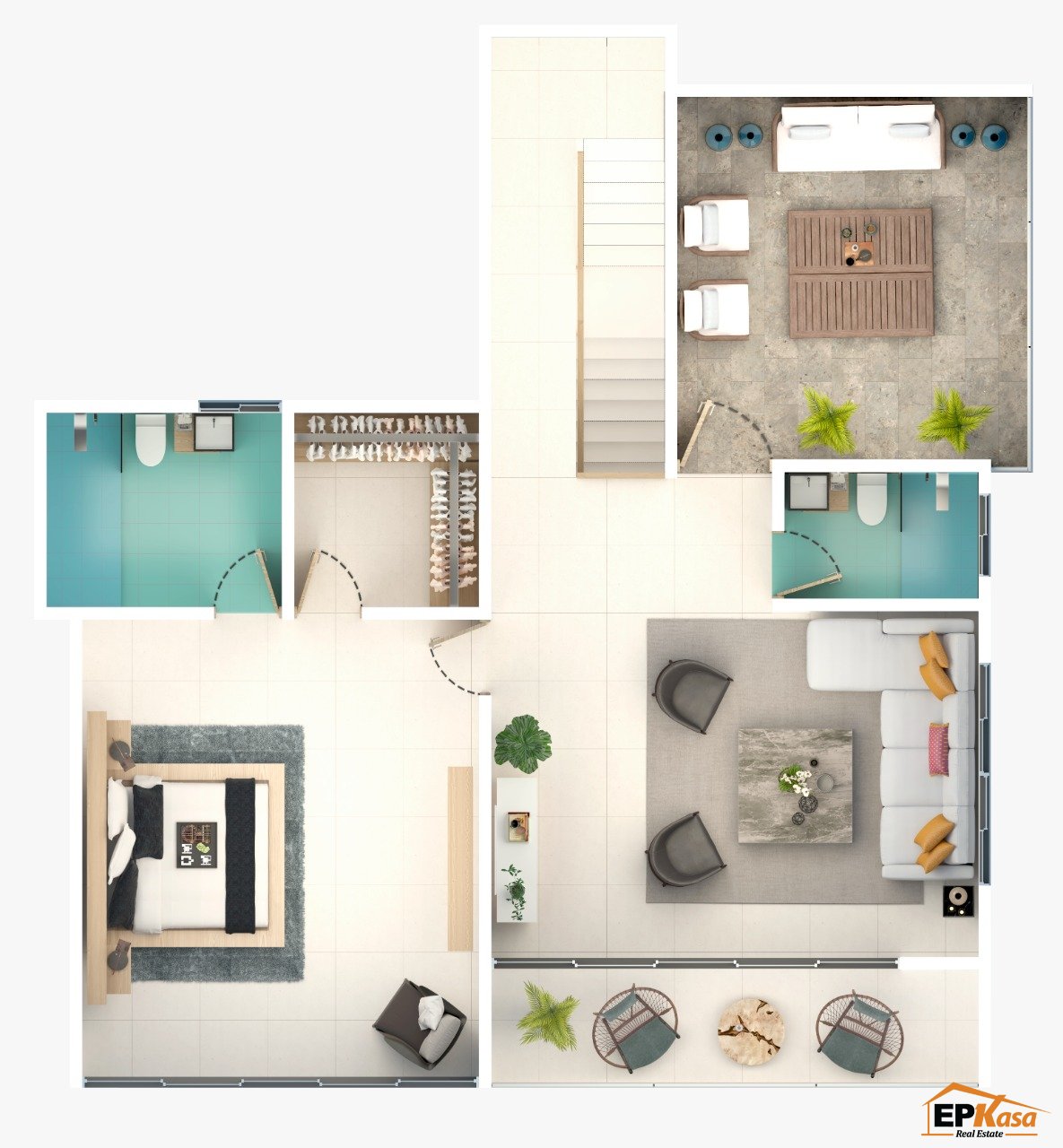 Penthouse en Villa Maria Santiago con piscina — foto 7