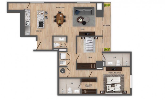 Alquiler Edificio Baden Z.15 Apartamento 2 habitaciones - Miniatura 8