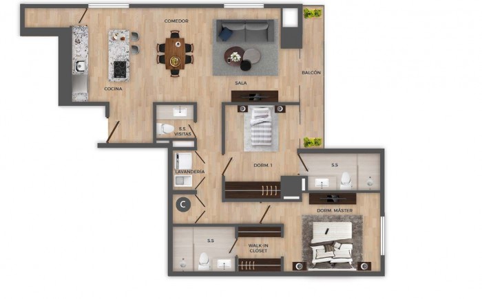 Renta de Apartamento en Edificio Nuevo de la Zona 15 - Miniatura 7