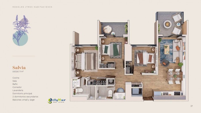 Apartamentos en Cuatro Grados Zona 4 enVenta - Miniatura 9