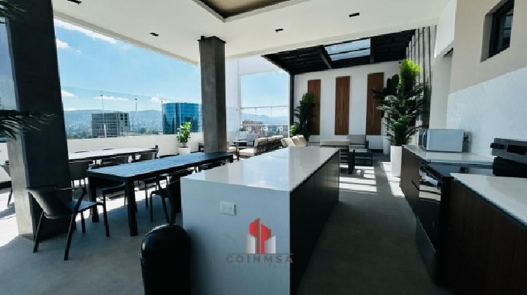 Apartamento amueblado tipo loft en renta en zona 10 / — foto 7