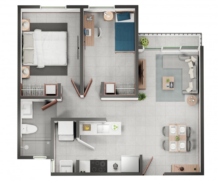 Apartamento en venta en la zona 2 San Angel - Miniatura 6