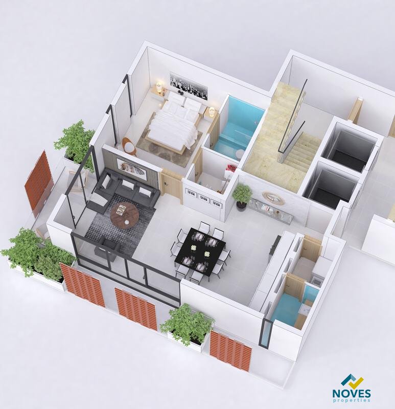 Apartamento 1er nivel con terraza,La Esmeralda Santiago — foto 2