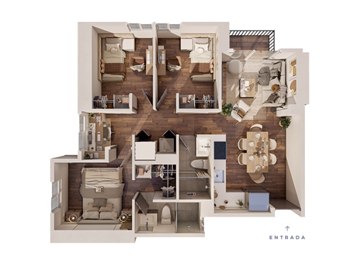 Apartamento nuevo de 3 habitaciones en venta en zona 17 — foto 15