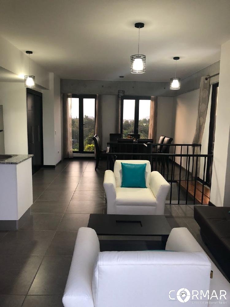 Apartamento amueblado tipo loft, en alquiler, zona 10