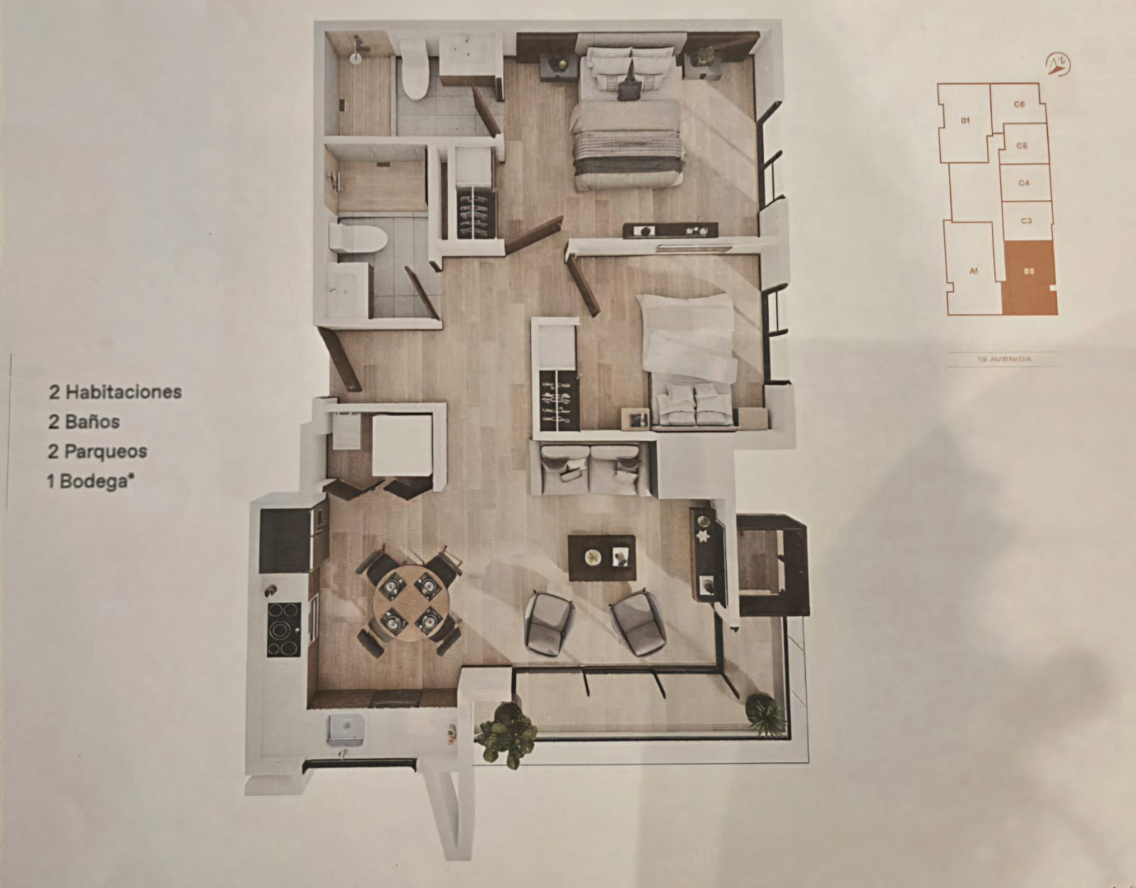 Apartamento en renta en zona 15 Vista Hermosa 1 — foto 9