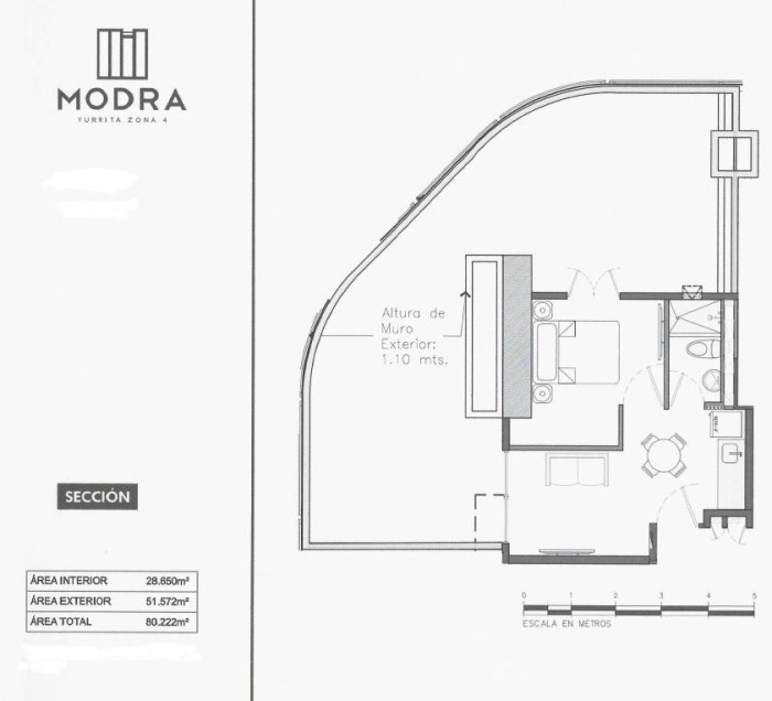 Apartamento amueblado en renta en zona 4 terraza grande — foto 13