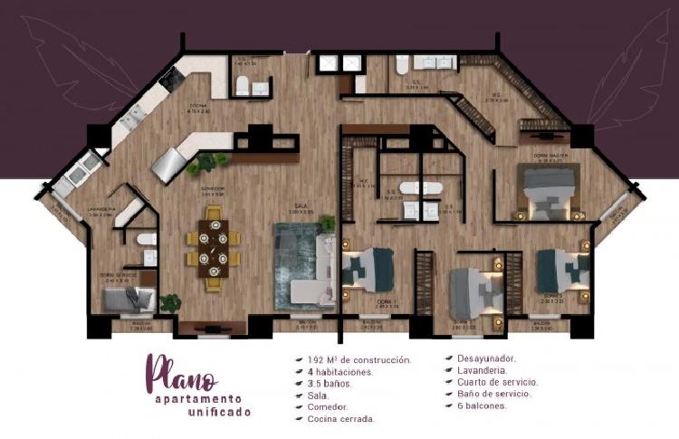 Apartamento en Venta Zona 10 en Planos - Miniatura 7