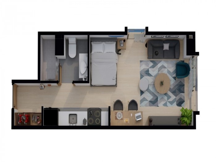 VENTA en planos, Apartamento en zona 15 - Miniatura 4