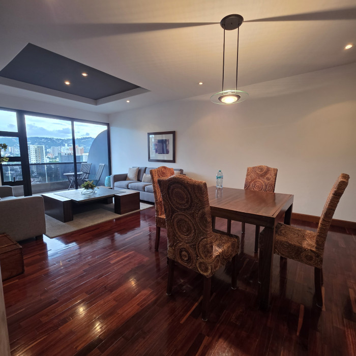 En Alquiler Apartamento amueblado en Zona 10