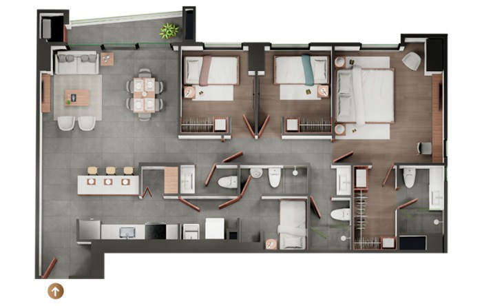 Apartamento en Venta en la Zona 14 5ta Avenida - Image 2