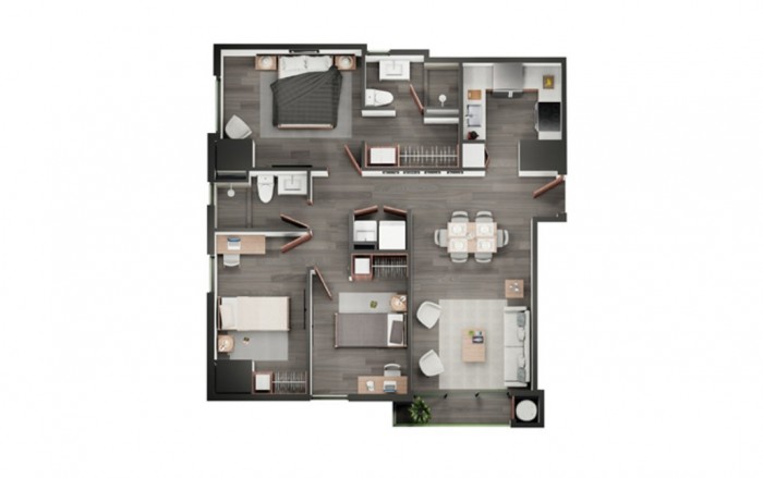 Apartamento en Venta en Zona 10, con 3 Dormitorios - Miniatura 7