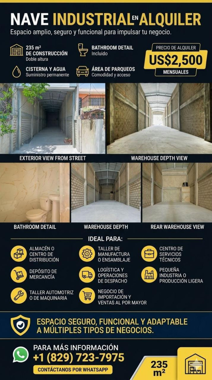 NAVE INDUSTRIAL EN ALQUILEREN MEJORAMIENTO SOOCIAL DN - 6