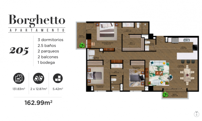 VENDO Apartamento en Borghetto, Vista Hermosa Z15 - Miniatura 15