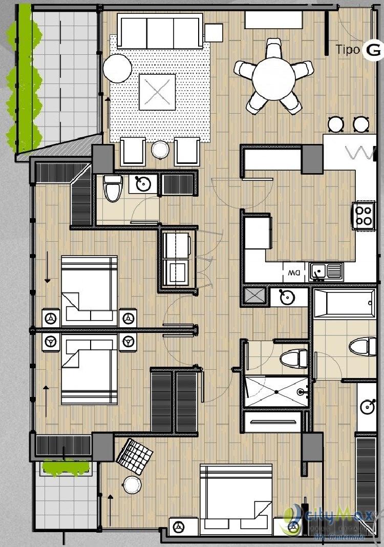 Vendo apartamento de tres habitaciones en Muxbal - Image 1