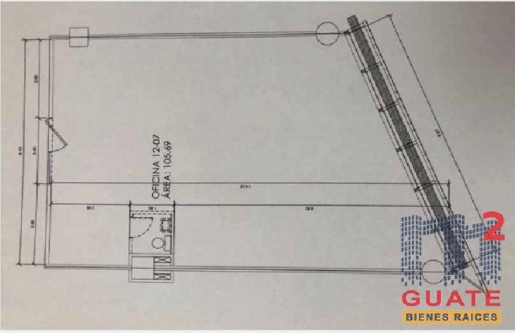Oficina de 105.69 m2 de construcción en Venta, Zona 15