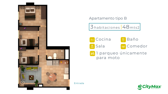 SE VENDE APARTAMENTO EN LAS CHARCAS ZONA 11 - 1