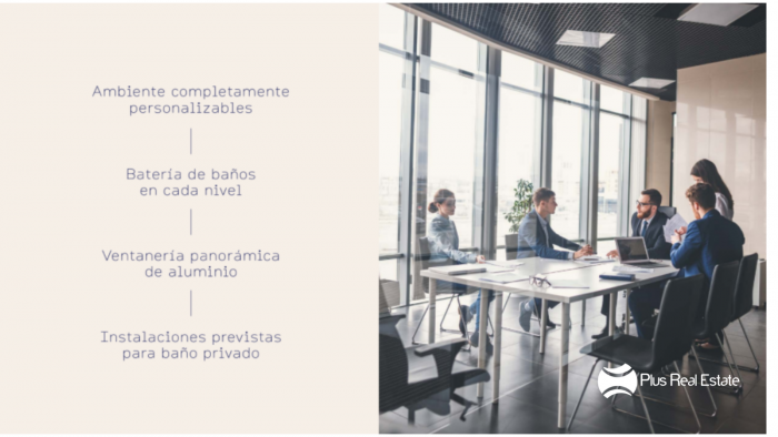 Oficinas modernas minimalistas en zona 4