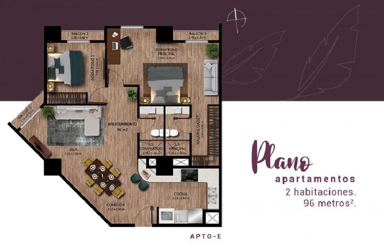 Apartamento en construcción en Zona 10 Ciudad Vieja - Miniatura 6