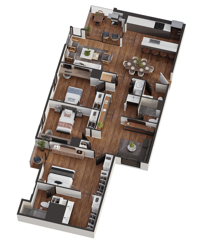 Apartamento Grande en VENTA en Kanajuyu Zona 16 - Image 3