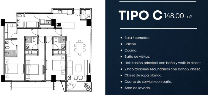 Apartamento en Venta en La Julia de 3 Habitaciones - 19