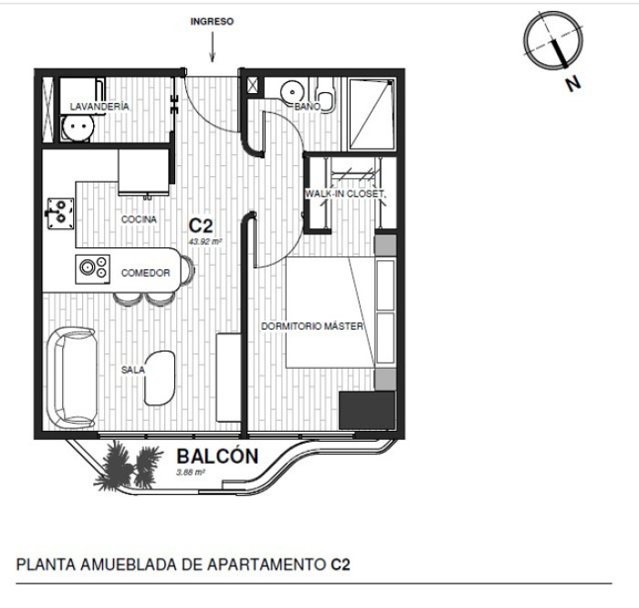 Apartamento en Pre-venta en Zona 15 de 1 Habitacion — foto 11