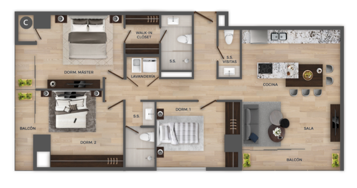 Apartamento en venta zona 15 Vh 1 ¡Para estrenar! - Miniatura 7