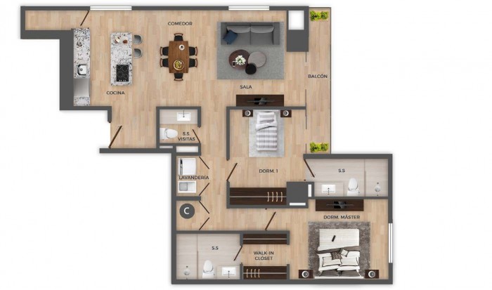 Alquiler en Edificio Nuevo de la zona 15 Apartamento - Miniatura 9