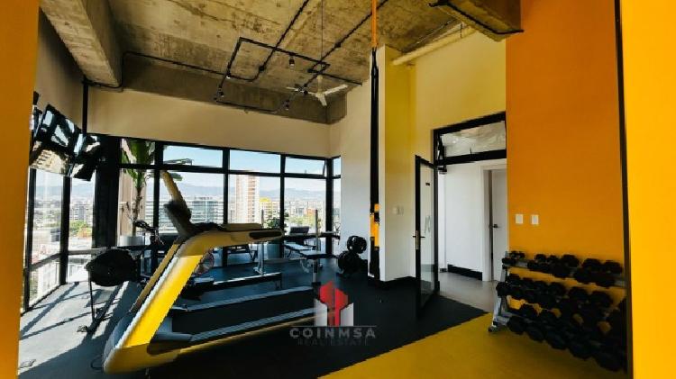 Apartamento amueblado tipo loft en renta en zona 10 / — foto 6