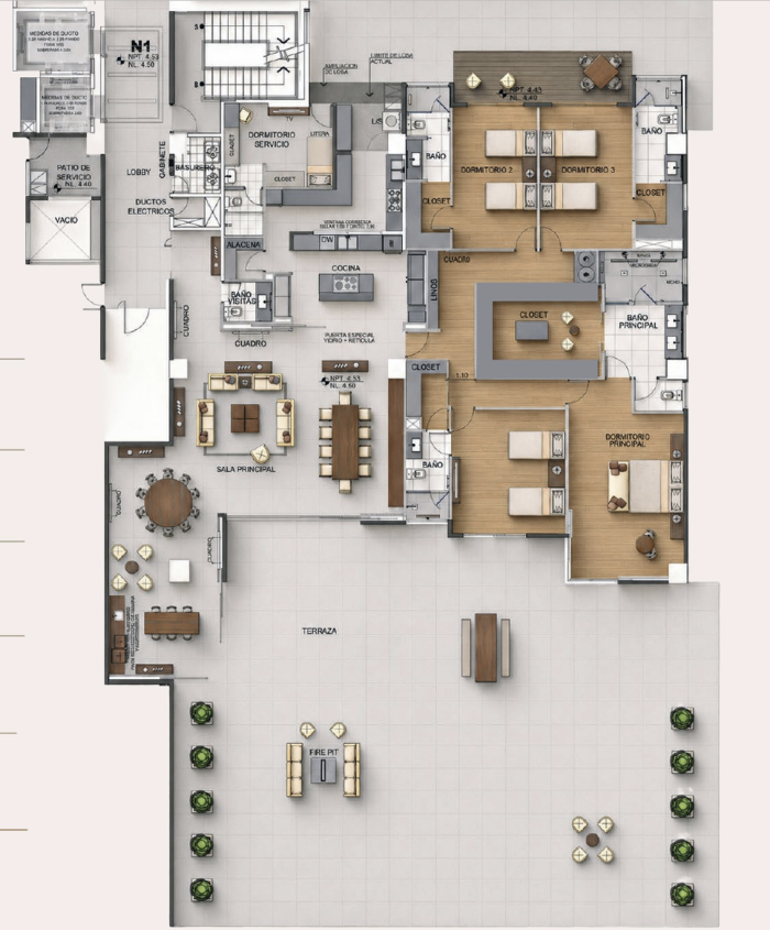 En venta lujoso apartamentos en El Pulte Zona 16 - Miniatura 7