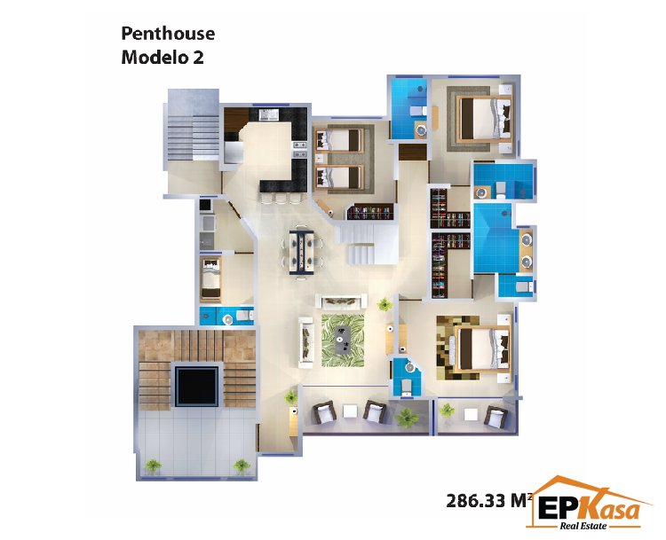 Penthouse en Proyecto Palmira Torres, Cerro Hermoso — foto 14