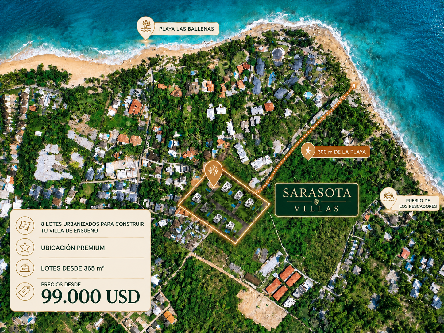 Terrenos urbanizados en Venta en Las Terrenas, Samana