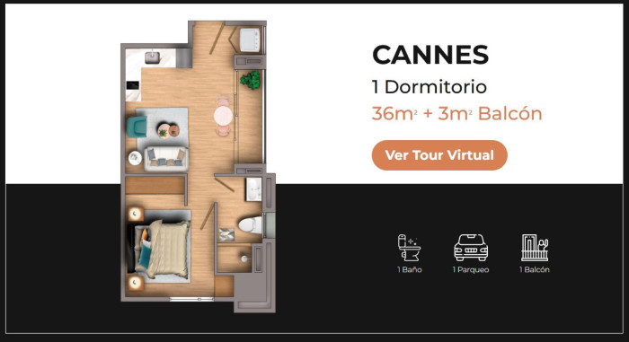 Apartamento 2 Dormitorio en Venta Zona 10 Guatemala - Miniatura 10