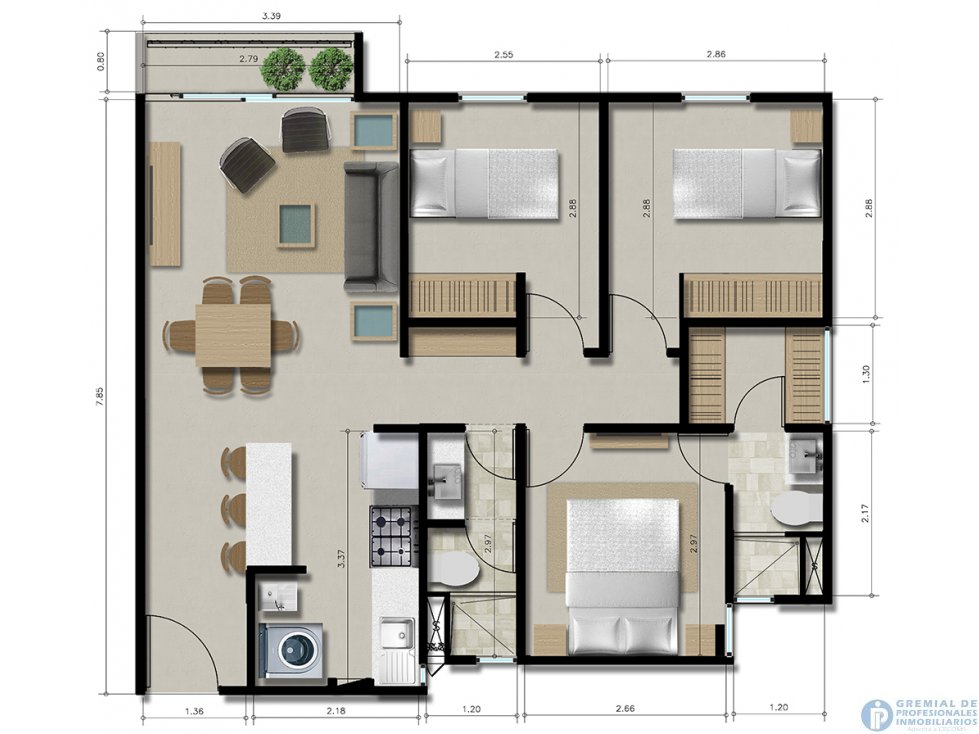 APARTAMENTO EN CASA ASUNCIÓN, ZONA 5/ACODI — foto 2